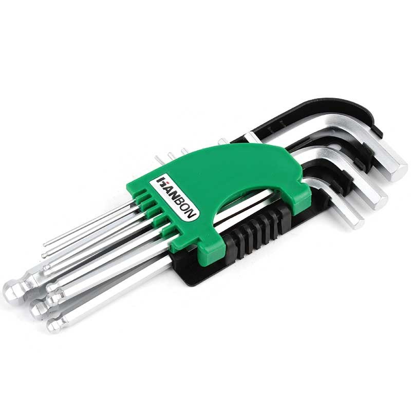 CHEI HEXAGONALE CU BILA, CR-V SET 9 (1.5-10 MM) - HB651201