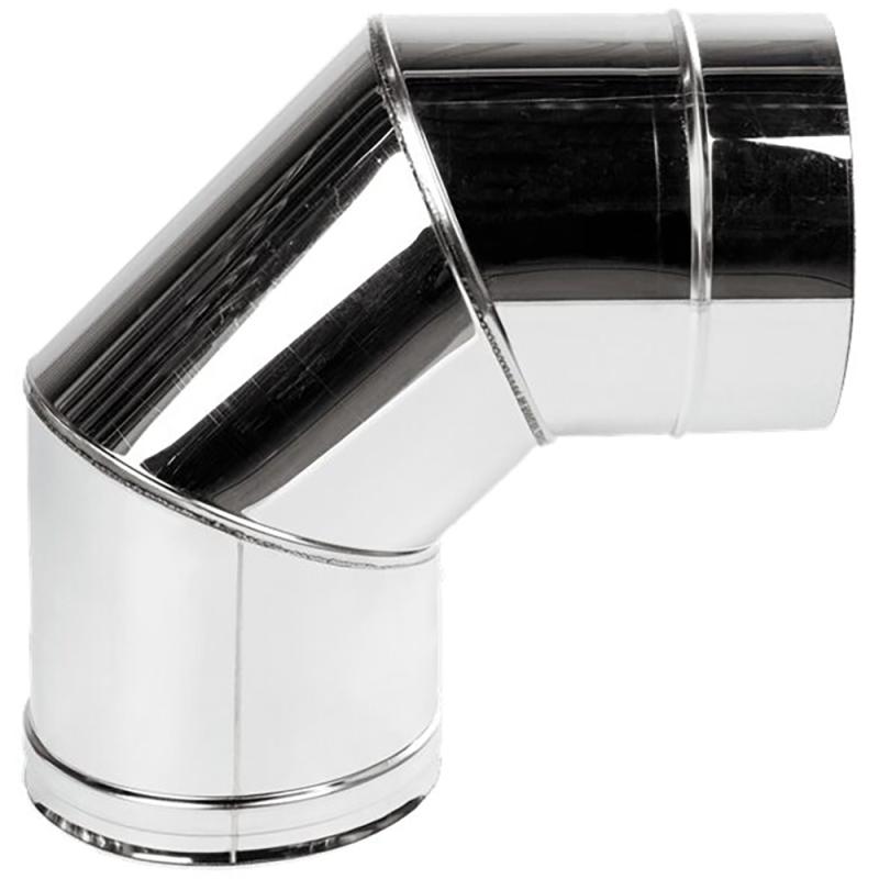 COT DREPT, INOX - 120 MM