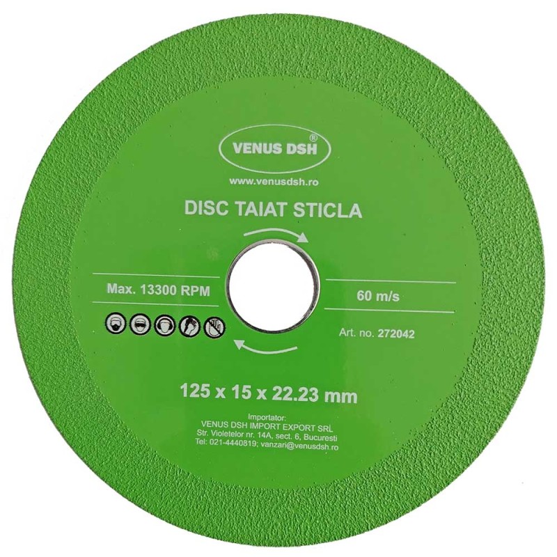「D市」Tetra+CD DISC TAIAT STICLA - 125X15X22.23 MM - Venus DSH