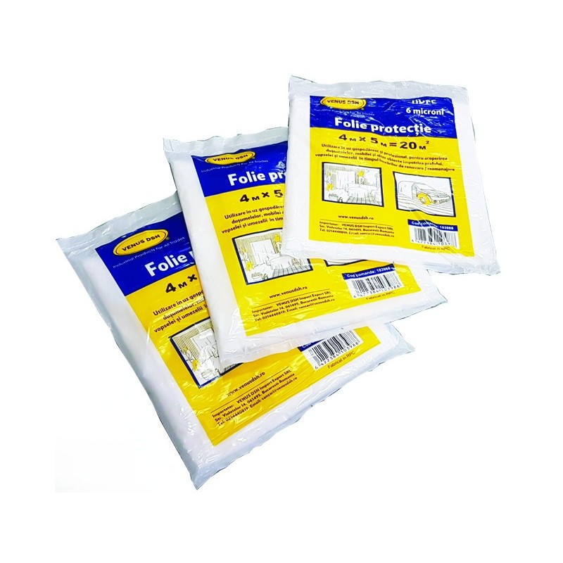 FOLIE PROTECTIE "HDPE" - 4 X 5 M - 6 μm