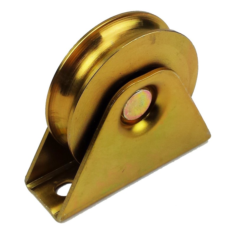 ROLA POARTA  60 MM CU SUPORT, CANAL U 14,5 MM