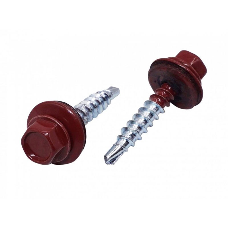 SURUB ACOPERIS WKRET 4.8 X 55 ROSU-RAL3011 (200) (IF)